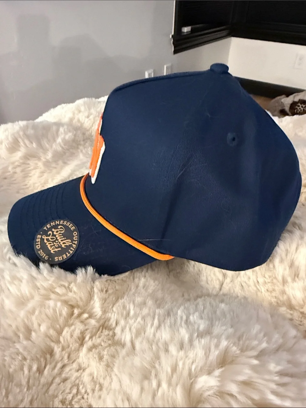 TN Navy and Orange Unisex 5 Panel Trucker Hat